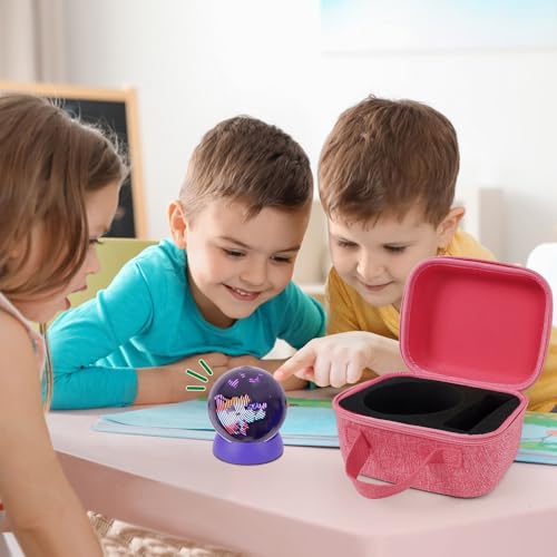 YouKnow Travel Case for Bitzee Hamster Ball Interactive Toy - Shockproof Storage with Custom Foam Insert & Carry Handle, Fits Electronic Pet Toy + Dock (Only Case) (Pink) - color: Pink