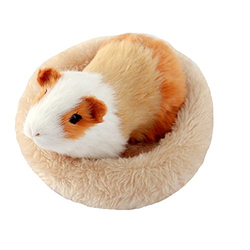 Hamster Bed Soft Warm Cushion for Small Animal - Comfortable Sleep Mat Pad for Guinea Pigs/Hedgehog/Squirrel/Mice/Rats/Chinchilla Nest House - color: Grey, size: Small