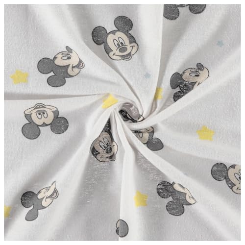 Disney Baby 4-Pack Receiving Blankets — 100% Cotton Flannel, 28" x 28" — Available in Mickey, Minnie, Pooh, Stitch or Angel — Soft Swaddle, Burp & Stroller Blankets — Gift-Ready with Ribbon Bow - color: Mickey Mouse Sleepy Sky