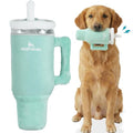 Nestpark Tumbler Cup Funny Dog Toy - Parody Plush Squeaky Crinkle Dog Toy (Seafoam Green) - color: Seafoam Green
