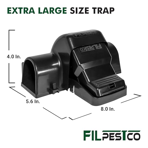 Large Rats Traps, Mouse Traps, Tunnel Snap Trap, 4 Count - style: 4 PCS