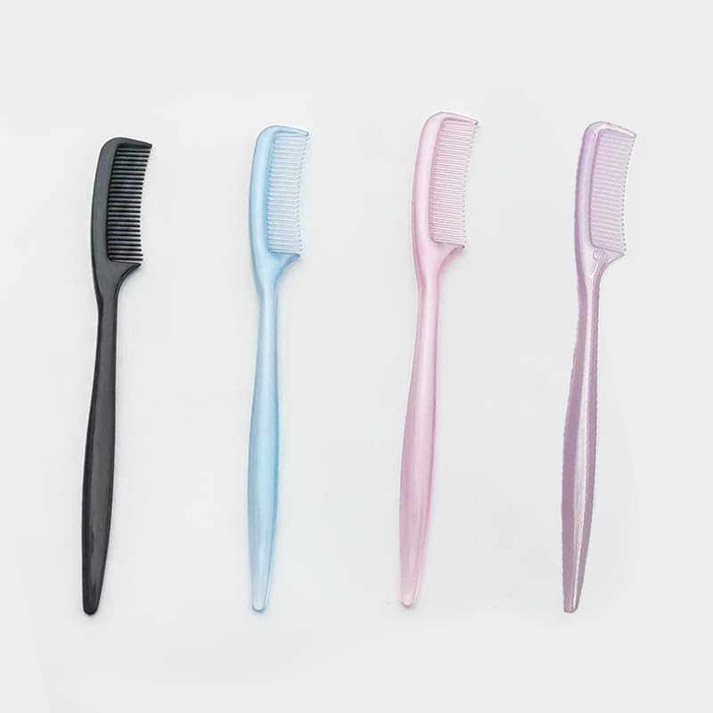 Small Animal Grooming Comb 4 Pack, Mini Hamster Comb Set for Loose Fur and Gentle Grooming, Lightweight Pet Hair Comb for Hamsters, Gerbils, Mice, Rats, Guinea Pigs and Small Rabbits, Assorted Colors