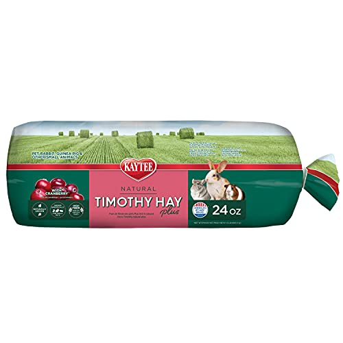 Kaytee All Natural Timothy Hay Plus Cranberries For Guinea Pigs, Rabbits & Other Small Animals, 24 Ounce - size: 1.5 Pound (Pack of 1)