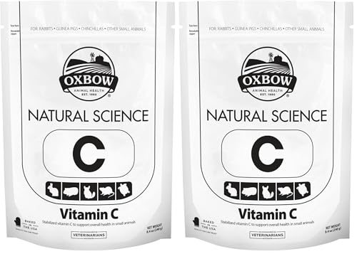 Oxbow Animal Health Natural Science Vitamin C Supplement,Vitamin C for Guinea Pig,Made with Oxbow Timothy Hay,Pet Supplements for Guinea Pigs,Veterinarian Formula,Made in USA,8.4 oz,(Pack of 2) - size: 8.4 Ounce (Pack of 2)