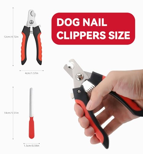 4.72 inch Dog Nail Clippers for Small Dogs with Free Nail File | Ultra Sharp Stainless Cat Nail Clippers with Guard for Dogs, Cats, Rabbits and Guinea Pigs (C Style) - color: Small Style C