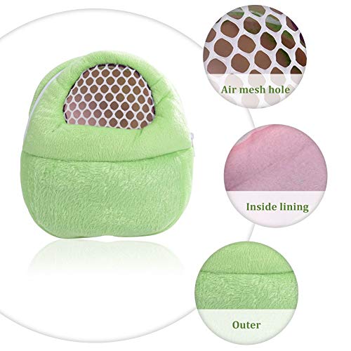 Portable Pet Carrier Bag, African Hedgehog Hamster Breathable Pet Carrier Handbags, Puppy Cat Travel Backpack (M, Green) - color: Green, size: 9.1"L x 5.5"W x 2.4"H