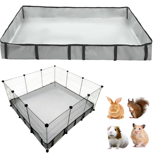 DZWLKJ Guinea Pig Cage Liner Tarp Bottom Waterproof and Washable Base Also for Rabbits, Bunny, Chinchesillas, Hedgehog, Ferrets and Other Small Animals(36x36 inches) - size: C&C 3x3(36x36 inches)