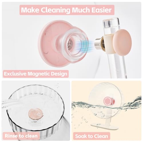 Super Silent Hamster Wheel 12 Inch, Magnetic Large Rat Wheel for Chinchilla, Gerbil, Guinea Pig, Cat, Mouse, Sugar Glider and Dwarf, Syrian Hamster Accessories (Peach Pink) - color: Peach Pink, size: Large (12 inch)