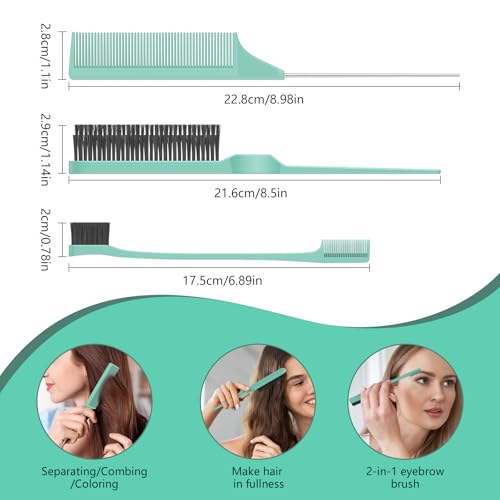 Curl Defining Brush, Curly Hair Brush, Slick Back Hair Brush, For Combing and Shaping Curls in All Hairstyles to Reduce Pulling (Green) - color: Green