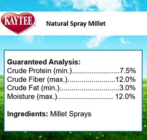 Kaytee Spray Millet Treat for Pet Birds, 7 Ounce - size: 7 Ounce (Pack of 1)