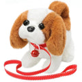 KSABVAIA Plush Saint Bernard Toy Puppy Electronic Interactive Dog - Walking, Barking, Tail Wagging, Stretching Companion Animal for Kids Toddlers - color: Saint Bernard Dog