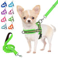 Lukovee Soft Padded Small Dog Harness (X-Small, Green) with 4ft Lightweight Leash, Adjustable Reflective Vest for Walking, Running, Hiking, Training | Both Neck & Chest Adjustable, Reflective, Puppy Harness with 4ft Lightweight Anti-Twist Dog Leash for Sm