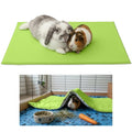 Fleece Playground for Guinea Pig and Rabbit - All in One, It's a Blanket, a Giant Tunnel, a House, a Cushion and a Bed - 55.1 x 27.6 in - Green | 27.6 x 55.1 in (W x L) - C&C 2x4 - Green - Washable - For Sleeping On Top and Hiding Underneath - color: Gree