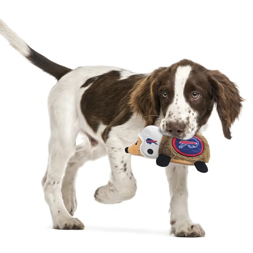 NFL Buffalo Bills Plush Hedgehog Toy for Dogs & Cats, Cool Soft Pet Toy for Fun and Interactive Play, Dog Chew Toy with Squeaker, Licensed Hot Pet Toy - color: Buffalo Bills