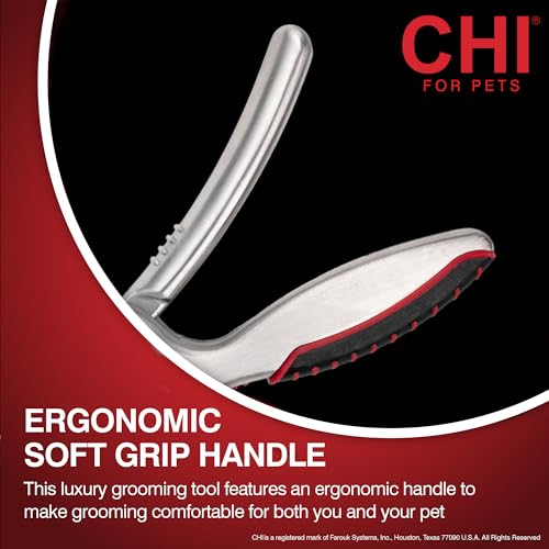 CHI for Pets Guillotine Nail Clipper for Dogs - Stainless Steel Dog Nail Cutter with Safety Guard and Ergonomic Soft Grip Handle - Grooming Tool for All Dog Breeds, Guillotine Nail Clipper, One Size | Stainless steel blade, built-in safety guard, ergonomi