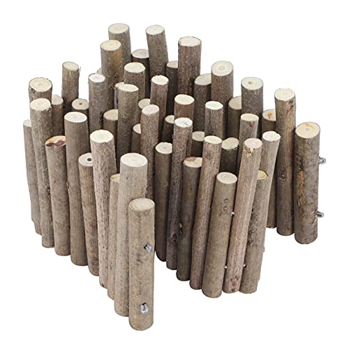 Pissente Hamster Wooden Fence, Hamster Climbing Ladder Flexible Wooden Arch Bendable Hamster House Wood Ladder Hideout Hamster Ladder Bridge Toy for Small Animals Turtles Pet Hamsters