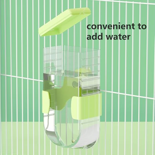 350ml/12.3 oz Guinea Pig Water Bottle No Drip | Perfect hamster water bottle. Leak-proof dispenser provides fresh water and keeps small pet cages clean and dry
