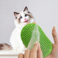 Dog Grooming Bath Brush, Pet Dogs Cats Washing Scrubber for Short Long Hair Cat Massage Tool Handheld Silicone Design - color: Green