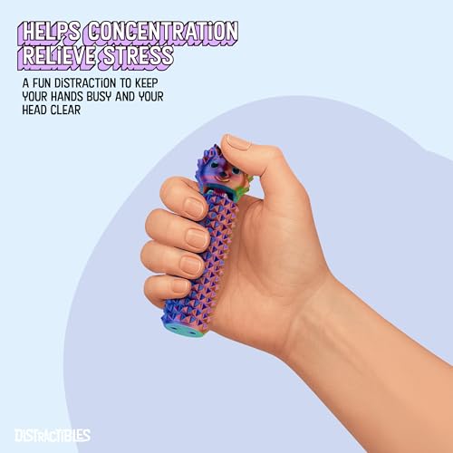 Hedgy - The Hedgehog Sensory Pain Stimming Fidget Toy, Spike Textured for Stress Relief, Focus and Concentration (Neon Harmony) - color: Neon Harmony