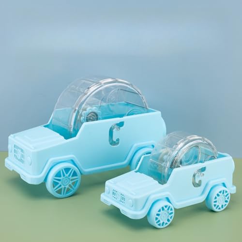 Hamster Running Wheel Car Shape Running Wheel Hamster Exercise Plastic Running Wheel (Blue,S) - color: Blue, size: S
