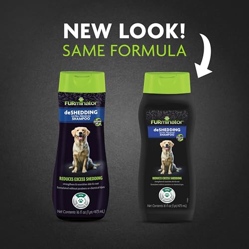 FURminator Ultra Premium deShedding Shampoo for Dogs Helps Reduce Excess Shedding, 16 oz - size: 16 oz, style: Shampoo