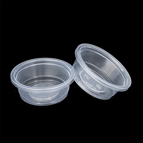 Lizard Crested Gecko Food Water Feeding Cups, 200 pcs, 0.5oz | Reptile Feeder Bowls, For Lizard and Other Small Pet, Ledge Accessories Supplies