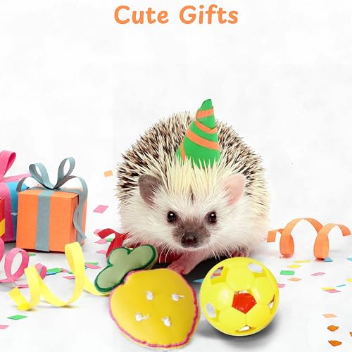 Hedgehog Hideout Tunnels with Bell Ball Toy, Hedgehog Tunnels with 2pcs Toys For Hedgehogs, Small Animal Tunnel Tubes Toy For Hamster Guinea Pig Chinchilla Rabbit, Hedgehogs Accessories (White Tunnel) - color: White Tunnel