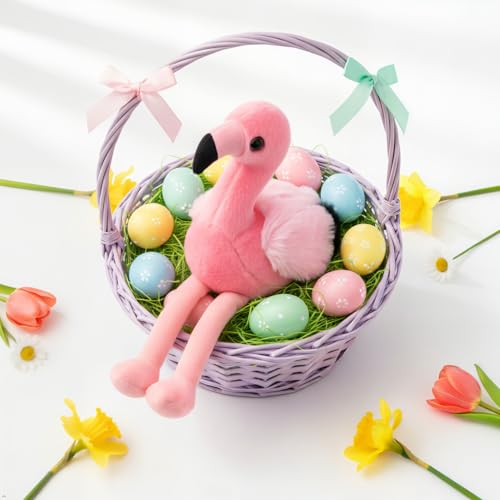 The Petting Zoo Flamingo Stuffed Animal Plushie, Gifts for Kids, Wild Onez Babiez Zoo Animals, Flamingo Plush Toy 6 inches - color: Flamingo