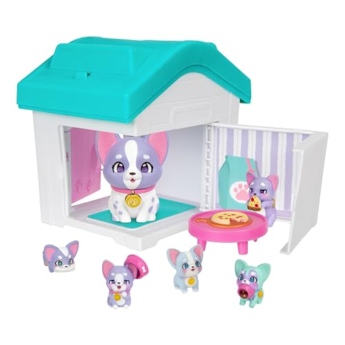 Little Live Pets Dog House Playset Bundle, Mama Surprise Families Frenchie and Spaniel Collection, Interactive Fold-Out Dog Playset Toy for Kids 5+ - style: Frenchie & Spaniel