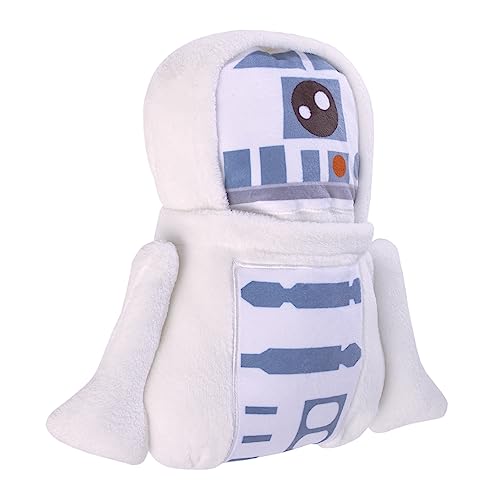 NoJo Star Wars R2D2 Blue and White Super Soft Character Shaped Toddler Blanket - color: R2d2