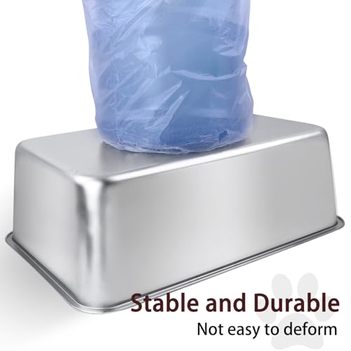Stainless Steel Cat Litter Box, 23.6"x15.8"x8" | For Adult Cats or Kitty/Kitten Rust-Proof, High Side, Non Stick, No Smell, Easy to Clean Metal Cat Litter Box - size: XX-Large:23.4"L x15.6"W x 7.7"H