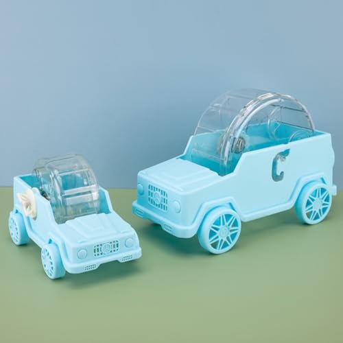 Hamster Running Wheel Car Shape Running Wheel Hamster Exercise Plastic Running Wheel (Green,S) - color: Green, size: S