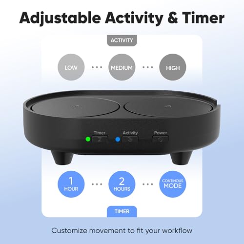 Undetectable Mouse Mover Jiggler, Adjustable Activity, Optional Shut-Off Timer, Random Movement Engine, No Software, Quiet & Undetectable Operation, USA Company (Dual Disc) - style: Dual Disc