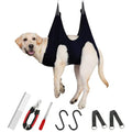 Guzekier Dog Grooming Hammock for Trim Nail, Dog Sling for Grooming, Dog Hammock Restraint Bag with Nail Clippers/Trimmer, Nail File, Pet Comb,Ear/Eye Care - size: XL（Weight：80-120LB）