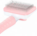 Self-Cleaning Slicker Brush, Dog Cat Bunny Pet Grooming Shedding Brush, Easy to Remove Loose Undercoat, Pet Massaging Tool Suitable for Pets with Long or Short Hair (Baby Pink) - color: Baby Pink