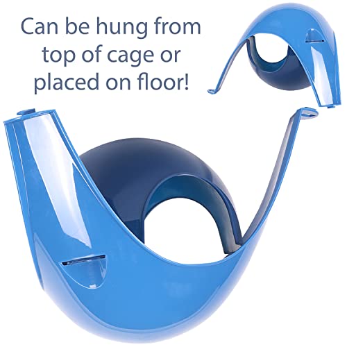 Exotic Nutrition Nap Nook - Unique Nest Pod Cage Accessory Toy - Use Grounded or Hanging - Sugar Gliders, Hamsters, Mice, Rats, Birds, Degus, Chinchillas, & Other Small Pets (Small) - size: Small