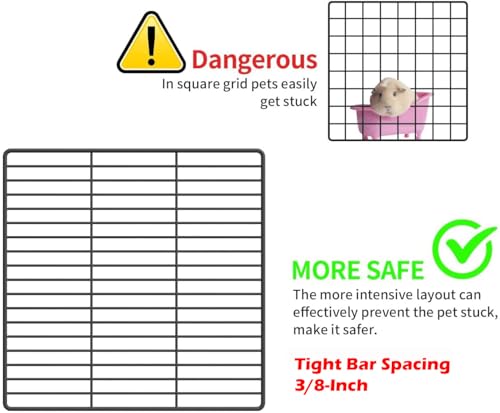 Extra Large Guinea Pig Enclosure Hamsters Critters Turtles Habitat Adjustable Shape Easy to Setup Bunny Puppy Play Ground Center Divider Access Door Mouse Mice Playpen Waterproof Bottom Canvas - size: 12 Pack