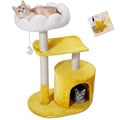 33" Cloud Cat Tree Tower, Cozy Bed & Large Condo for All Cats | 33" Multi-Level Cat Tower, Scratching Posts, Viewing Perch & Toys, Stable Structure, Padded Bed, 13.7"x11.8" Cat Condo - size: 33" with Condo