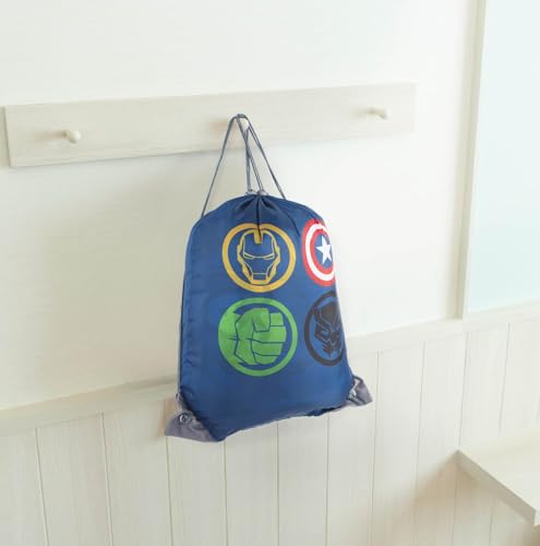 Jay Franco Marvel Avengers Battle Formation Slumber Sack - Cozy & Warm Kids Lightweight Slumber Bag/Sleeping Bag - Featuring Captain America, Iron Man, Black Panther, & Hulk - color: Multi - Avengers