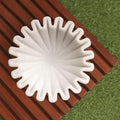 SWADESHI BLESSINGS Handcrafted Marble Ruffle Bowl for Home Decor, 7" | 100% Real White Marble, Catch-all Scalloped Fluted Decorative Bowl for Ring Dish, Fruit Bowl, Coffee&Dining Table, Gift-Ready - size: 7 Inches