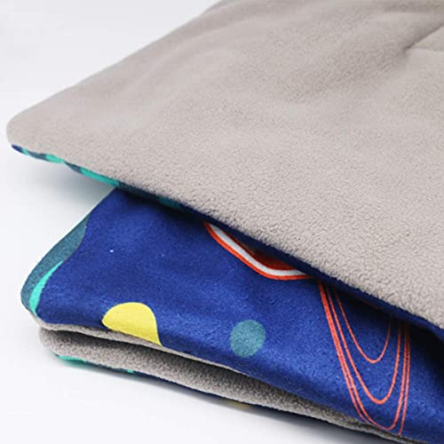 KAMEIOU Polar Fleece Guinea Pig Cage Liner Bedding for Small Animals Bed Chinchilla Rat Hedgehog Polar Fleece Bunny Rabbit Midwest Guinea Pig Liner Cages Beds C&C Small Pet Blanket Mats - color: Blue