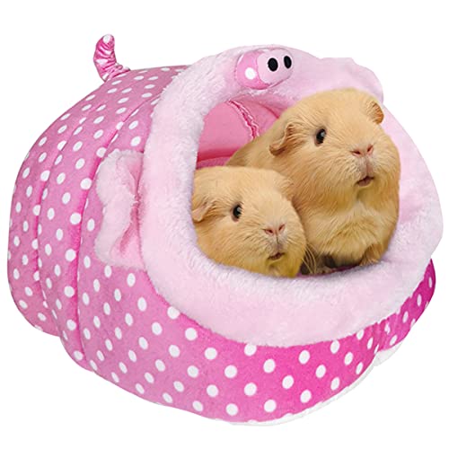 LEFTSTARER Guinea Pig Rat Bed and Hideout for Ferret Hedgehog Sleep and Hide, Hamster Small Pet Animals Supplies Toy Cage Accessories Nest - color: 5.Pig-XL