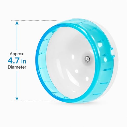 Mnixy 4.7 Inch Silent Hamster Wheel for Small Pets Exercise | 4.7 inch silent hamster wheel with smooth running surface, anti-slip design and easy cleaning for small pets