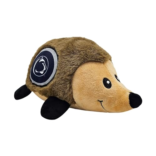 NCAA Penn State Nittany Lions Plush Hedgehog Toy for Dogs & Cats, Cool Soft Pet Toy for Fun and Interactive Play, Dog Chew Toy with Squeaker, Licensed Hot Pet Toy - color: Penn State Nittany Lions