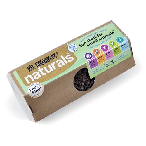 Prevue Pet Products Hexagon Forage 'n Play Tunnel for Small Animals - Chew, Forage, & Dig Toy for Rabbits, Guinea Pigs, Hamsters, Gerbils, Rats, & Chinchillas, Natural Play Enrichment