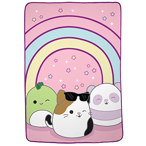 Franco Squishmallows Bedding Super Soft Plush Throw Blanket, 62 in x 90 in, Twin - color: Squishmallow, size: 62 in x 90 in