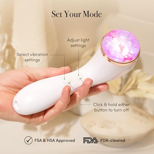 reVive Light Therapy Lux Collection Soniqué Cleanser, Full Size | Sonic Face Cleanser Brush with Medical-Grade Red Light Therapy for Face, Water-Resistant - style: Lux Sonique Cleanser – Full Size