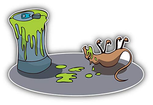 Dead Rat Poison Decorative Scrapbooking Sticker Waterproof Vinyl Stickers for Water Bottle, Laptop & Phone Case – 50 Pack