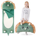 70" 4.2lbs Kids Sleeping Bag with Pillow Green Dino Toddler Nap Mat | Sleep Sack 2-in-1 Sleeping Mat&Blanket Washable Rolls Up W/Handle For Daycare Kindergarten Thick Soft & Portable In Gift Box - color: Dinosaur-Green