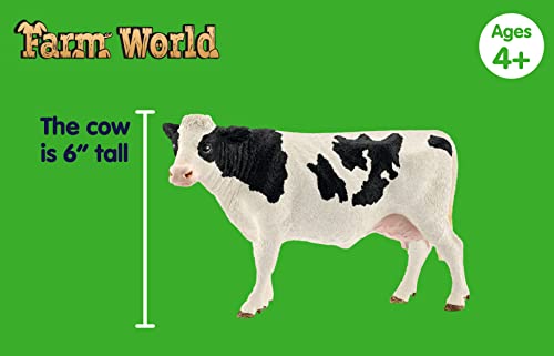 Schleich FARM WORLD - 4 PC Starter Barnyard Animal Set - Includes Cow, Sheep, Rooster and Sheep Figurines - Farm Animal Toys for Kids 3+ | 42385 | Farm Animal Figurine, Realistic Animal Toys, Cow Rooster Donkey Sheep Figures, Barn Toy for Kids 3+, Screen-